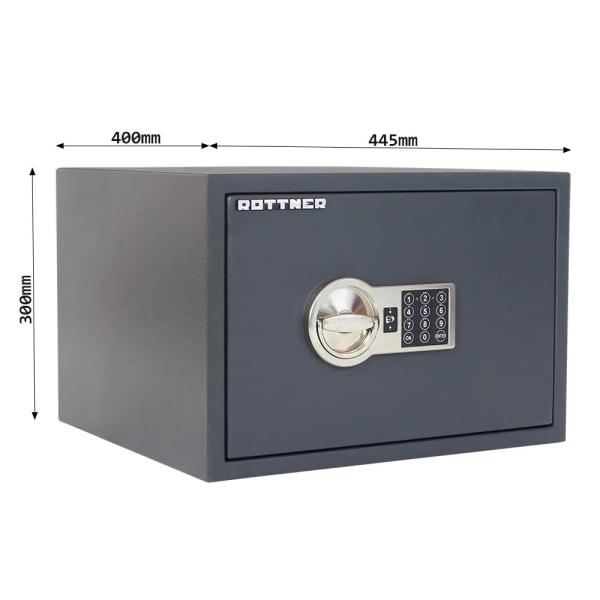 Rottner Möbeltresor S2 PowerSafe 300 Elektronikschloss anthrazit T05723